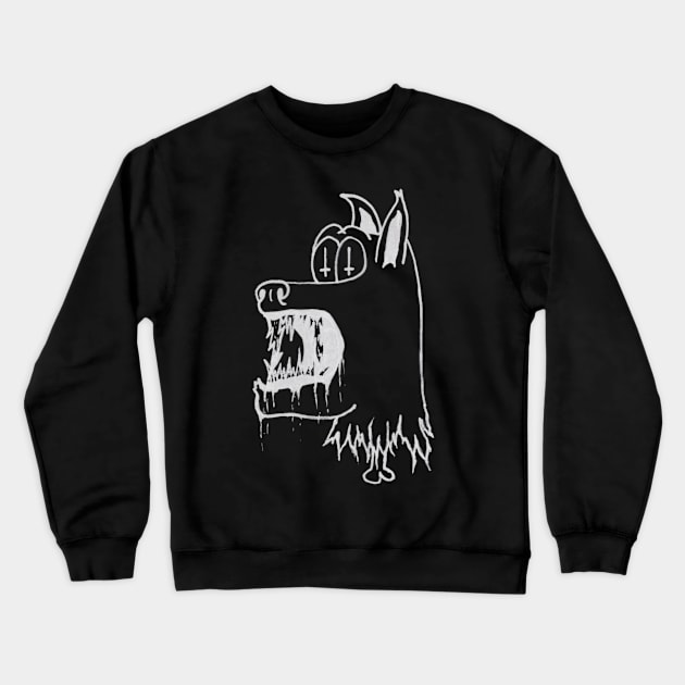 Devil Dog - Black Crewneck Sweatshirt by Hellbound Shirts